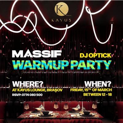 Caius Covrig, gazda warmup-ului Massif, la Brașov, vineri 15 martie! Dj Optick, invitat special