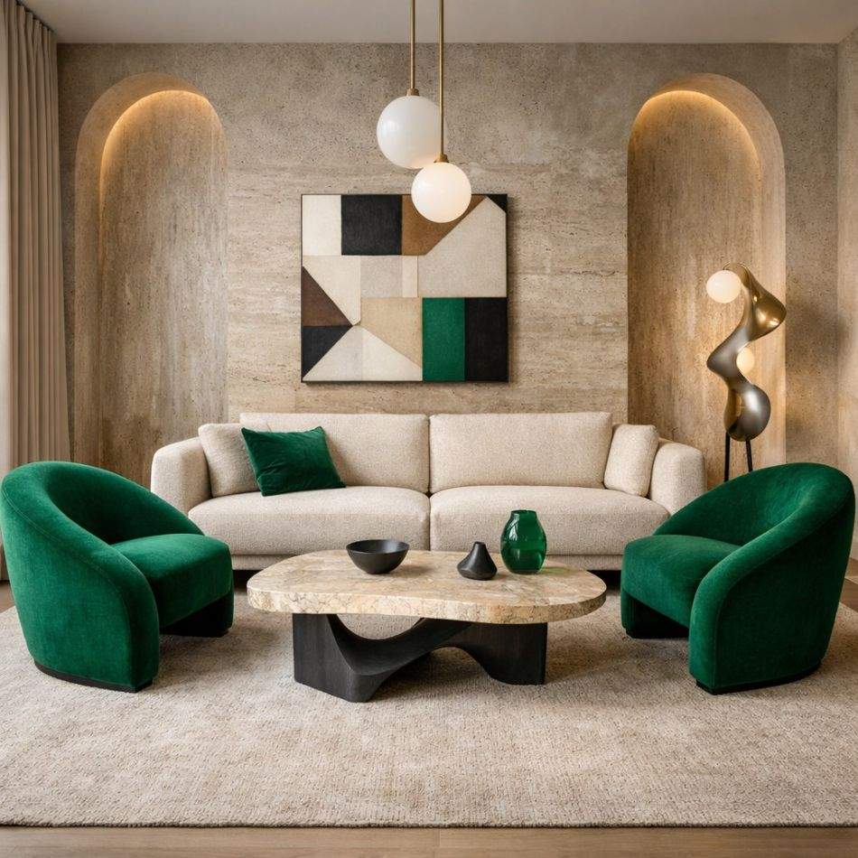Arhitectul spune că seturile sunt plictisitoare? 5 idei de a combina canapeaua cu fotoliile pentru design luxos și extravagant