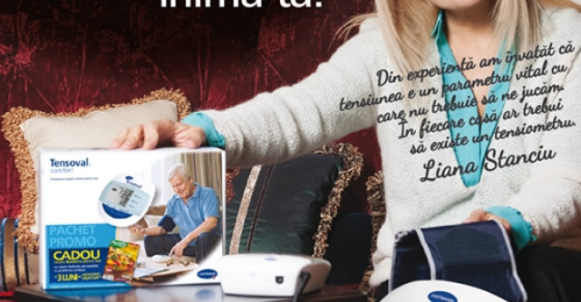 Tensoval si Liana Stanciu lanseaza: Tensoval Comfort are grija de inima ta! 