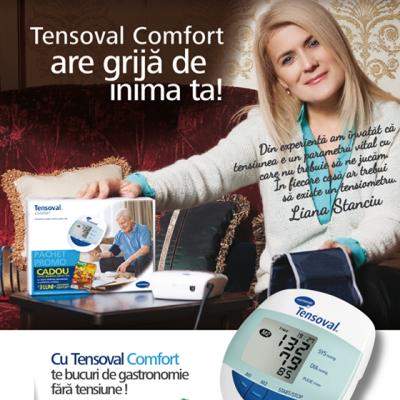 Tensoval si Liana Stanciu lanseaza: Tensoval Comfort are grija de inima ta! 