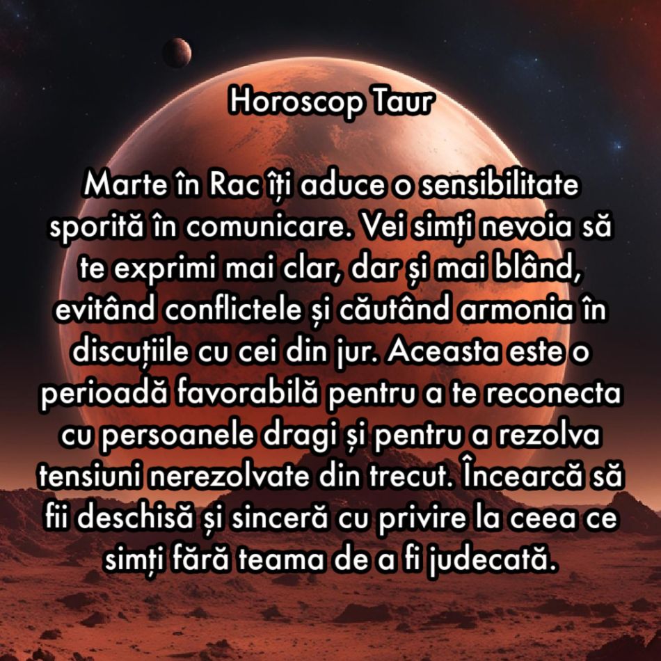 4 Septembrie: Marte intră în Rac pentru a îndruma inima către vindecare. Universul aprinde flacăra emoțiilor ascunse