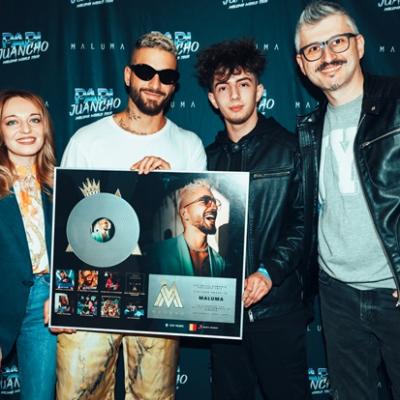 Maluma, premiat cu Discul de Platină de către Cat Music, licențiatul exclusiv Sony Music în România
