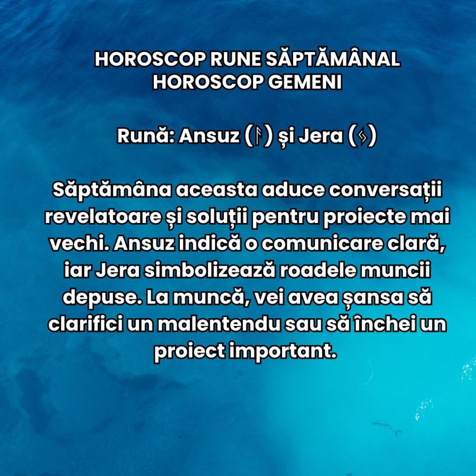 Horoscop Rune săptămâna 2-8 decembrie 2024: Deschide porțile transformării în luna decembrie!