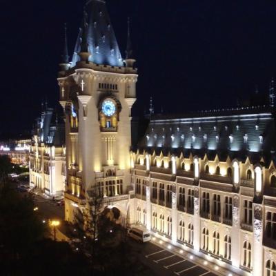 Palatul Culturii din Iasi: Cel mai mare proiect de iluminat arhitectural cu LED din Romania