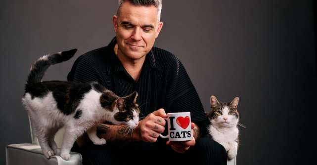Robbie Williams este noua voce a năzdrăvanului Felix, imaginea delicioasei hrane pentru pisici