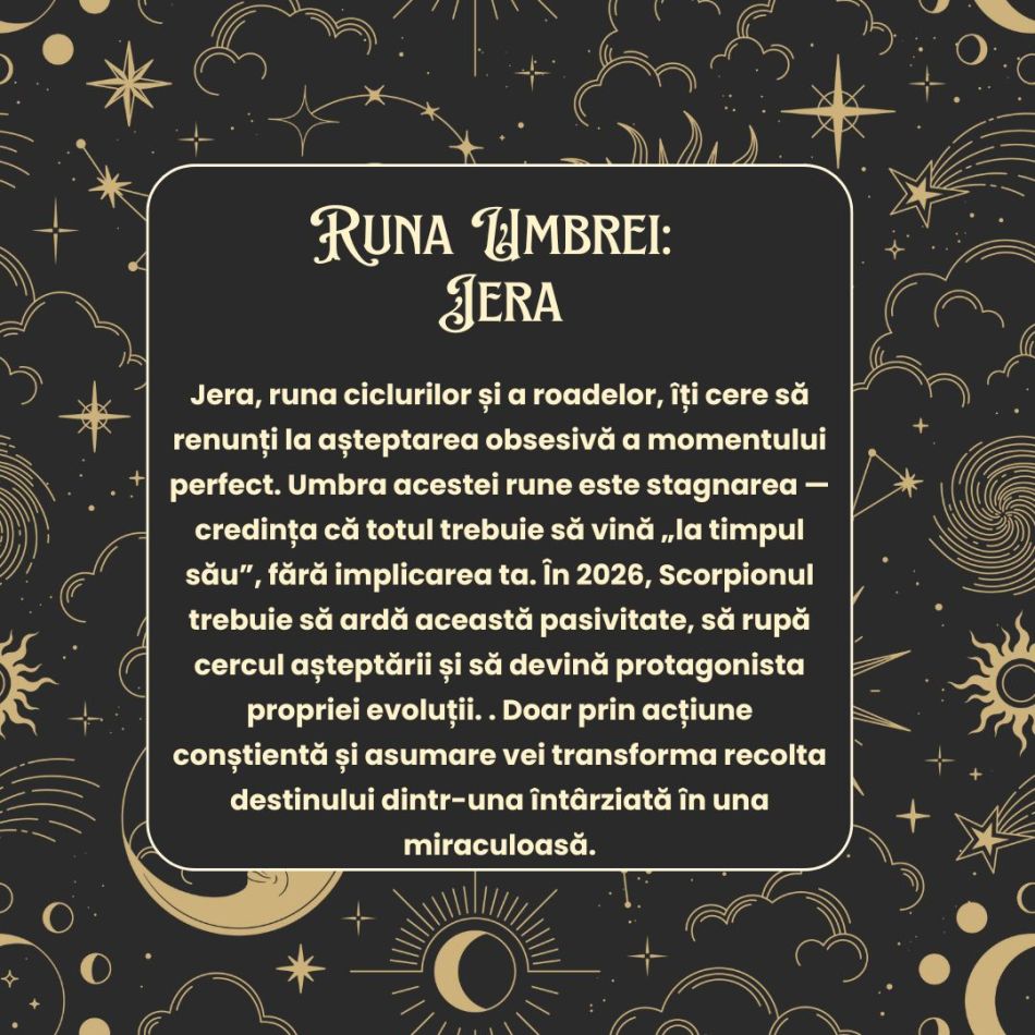 Horoscop Rune 2026 Scorpion: Descoperi misterele destinului propriu, te reînnoiești și îți croiești un drum care va căpăta sens