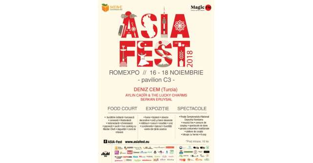 A sasea editie Asia Fest, intre 16 – 18 noiembrie, la Romexpo