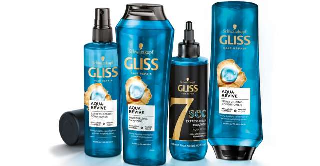 Noua gamă GLISS AQUA REVIVE:  Hidratare optimă pentru păr, fără senzația de supraîncărcare