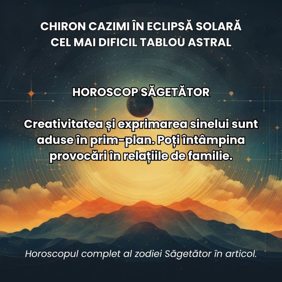 Chiron Cazimi în Eclipsă Solară. Energiile înflăcărate ale Berbecului ancestral ne provoacă în cel mai dificil tablou astral