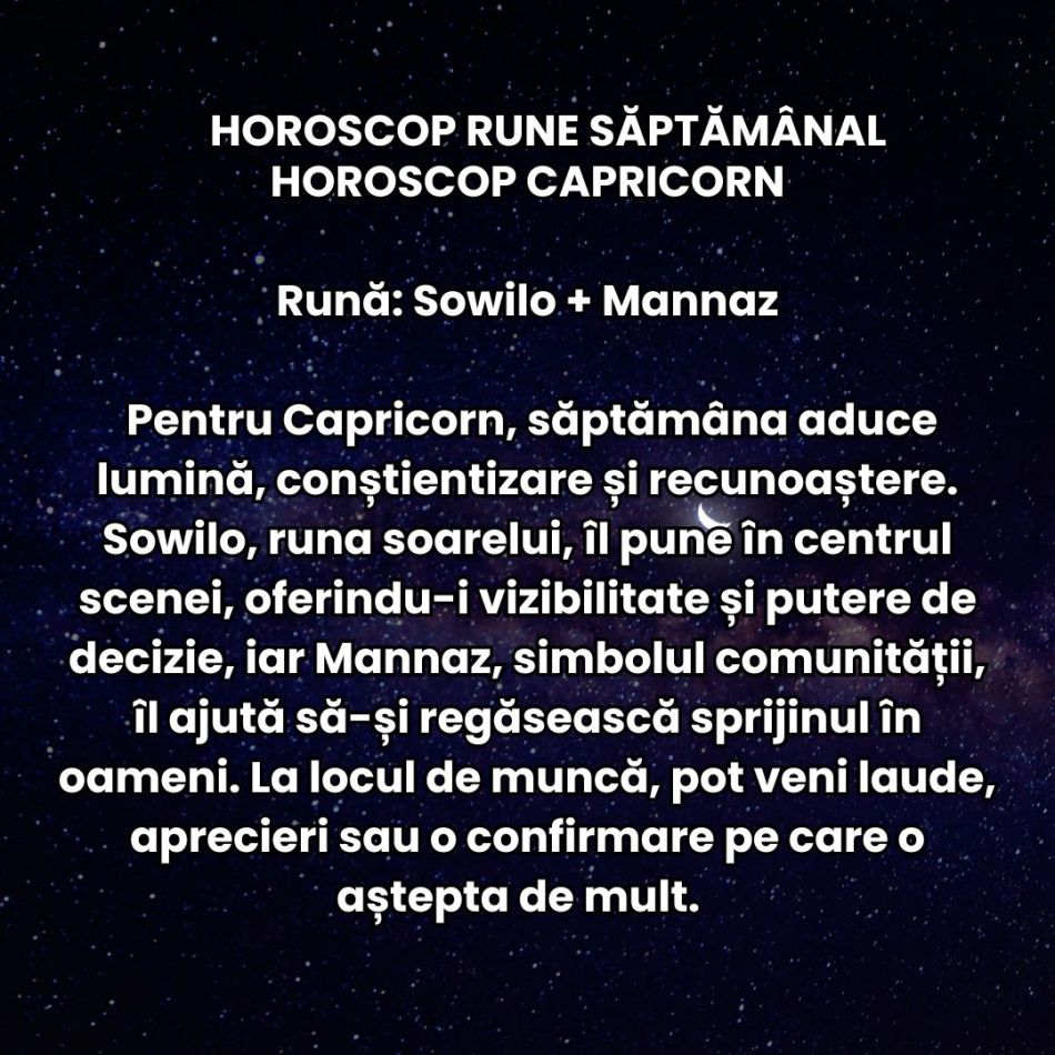 Horoscop Rune săptămâna 10-16 noiembrie 2025: Ne întoarcem privirea spre lucrurile sau legăturile rămase nerezolvate în trecut