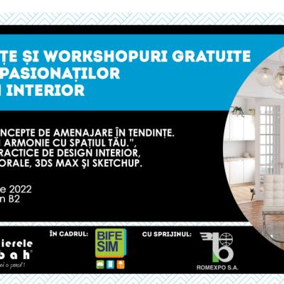 ATELIERELE ILBAH ȘI ROMEXPO TE INVITĂ LA BIFE-SIM 2022! CONFERINȚE ȘI WORKSHOP-URI GRATUITE 