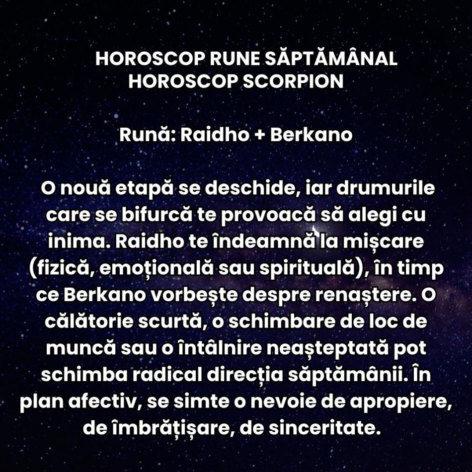 Horoscop Rune săptămâna 8-14 decembrie 2025: Emoțiile se simt intens și pendulăm între extreme sentimentale
