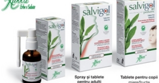 Aboca Salvigol BIO - Proteajeza gatul, calmeaza durerea