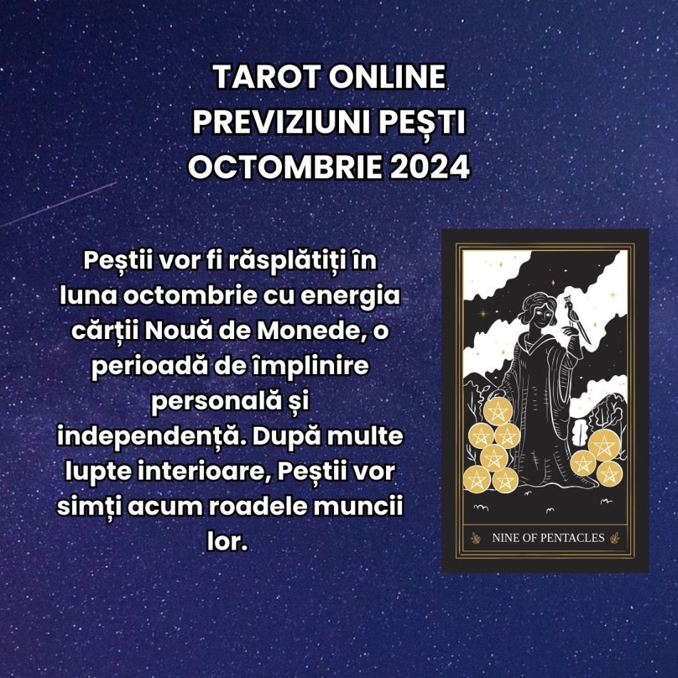 Tarot online: Previziunile Universului în luna octombrie 2024 pentru zodia ta! Încotro te îndeamnă cărțile?