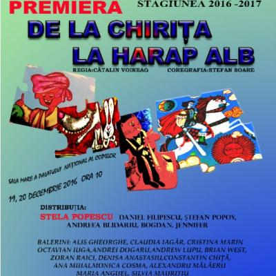 A 6-a premiera a Teatrului Stela Popescu, 'De la Chirita la Harap Alb', va avea loc inainte de Craciun 