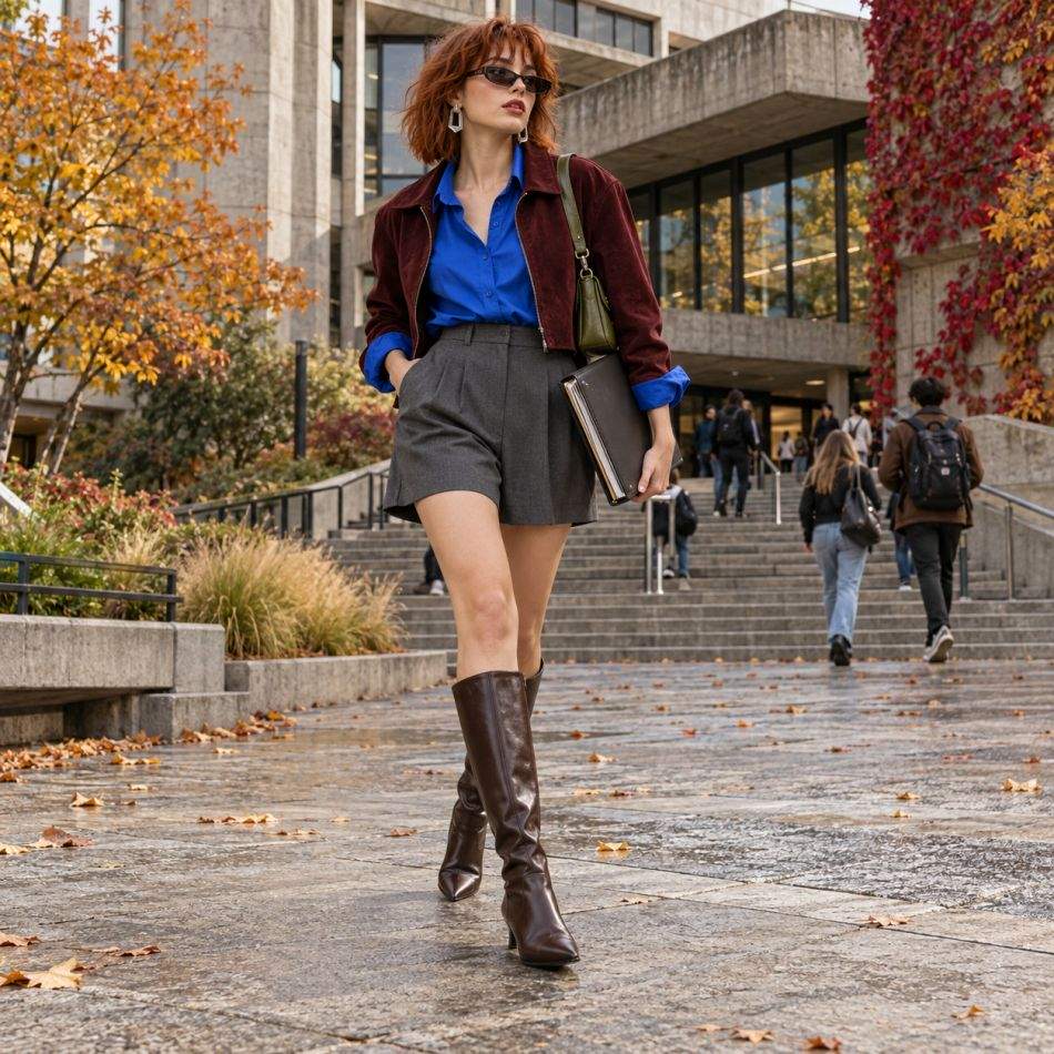 5 ținute cu cizme maro care par desprinse din revistele de modă. A treia este surprinzătoare!