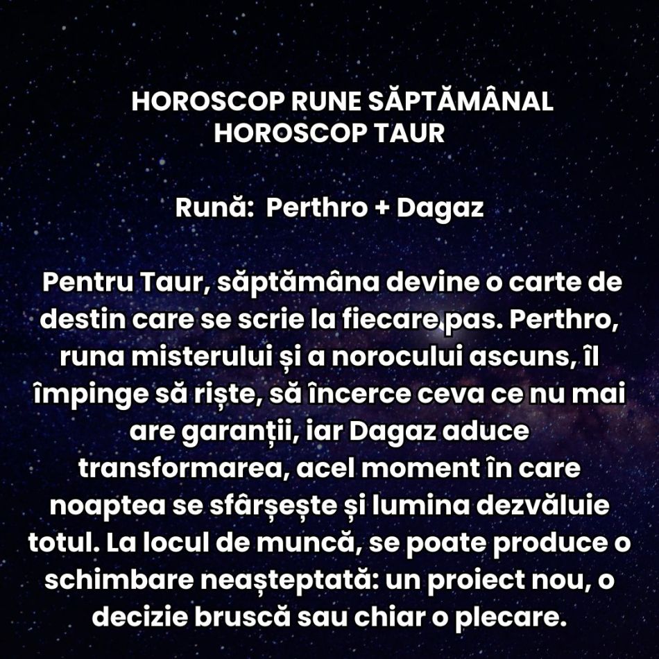 Horoscop Rune săptămâna 10-16 noiembrie 2025: Ne întoarcem privirea spre lucrurile sau legăturile rămase nerezolvate în trecut
