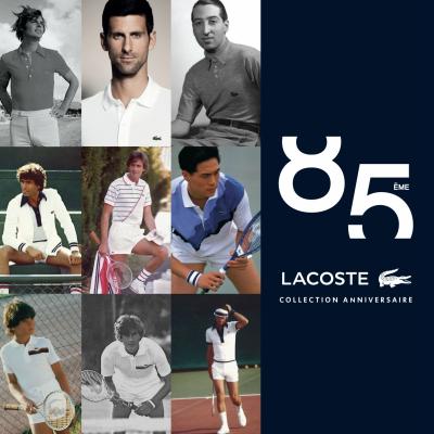 A 85-a colecție aniversară LACOSTE - Un tribut dedicat celor opt decenii de stil