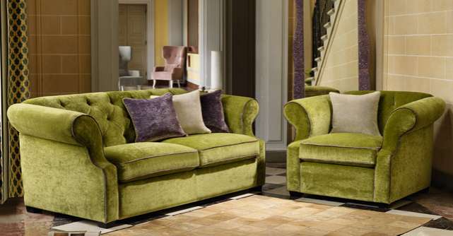 Piese de mobilier si accesorii in culoarea verde, pentru un decor fresh