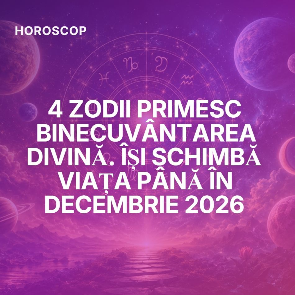 4 zodii primesc binecuvântarea divină. Își schimbă viața până în decembrie 2026