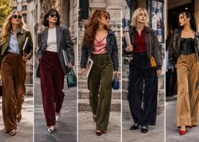 Pantalonii din catifea reiată revin în garderobă: 5 ținute de septembrie care îi fac din nou foarte fashion