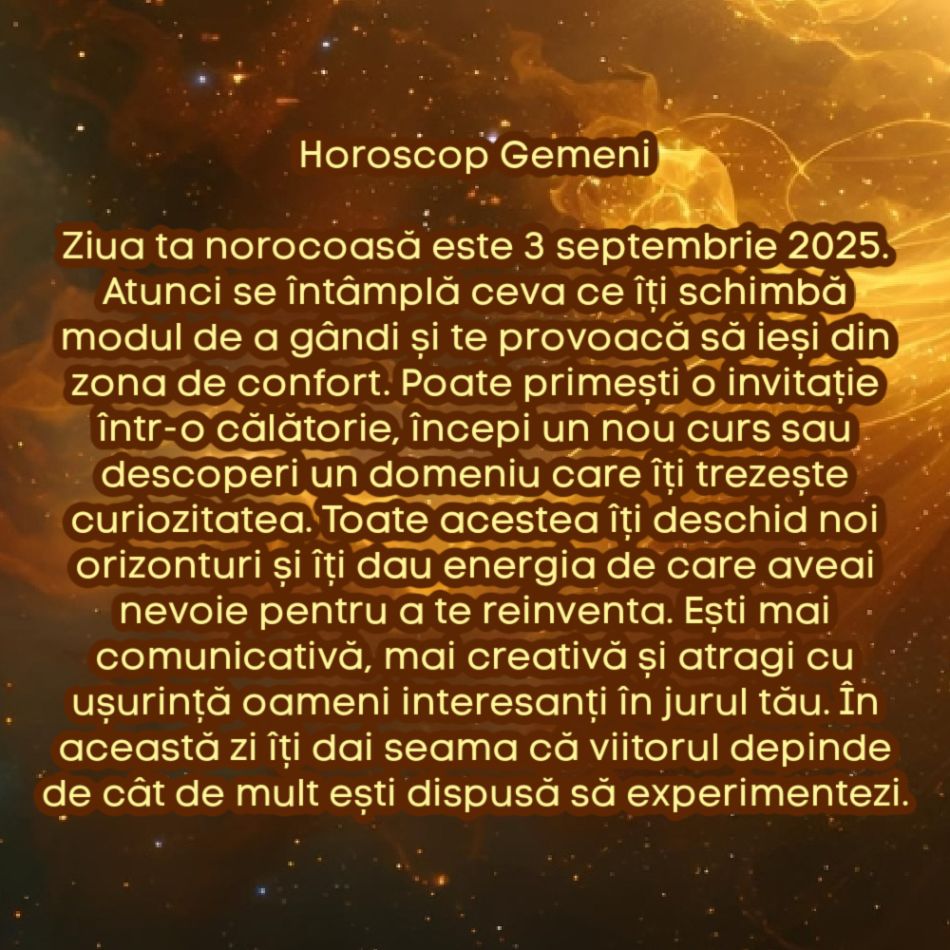 Ziua de aur: Care este ziua cu cel mai mare impact din septembrie 2025, în funcție de zodie