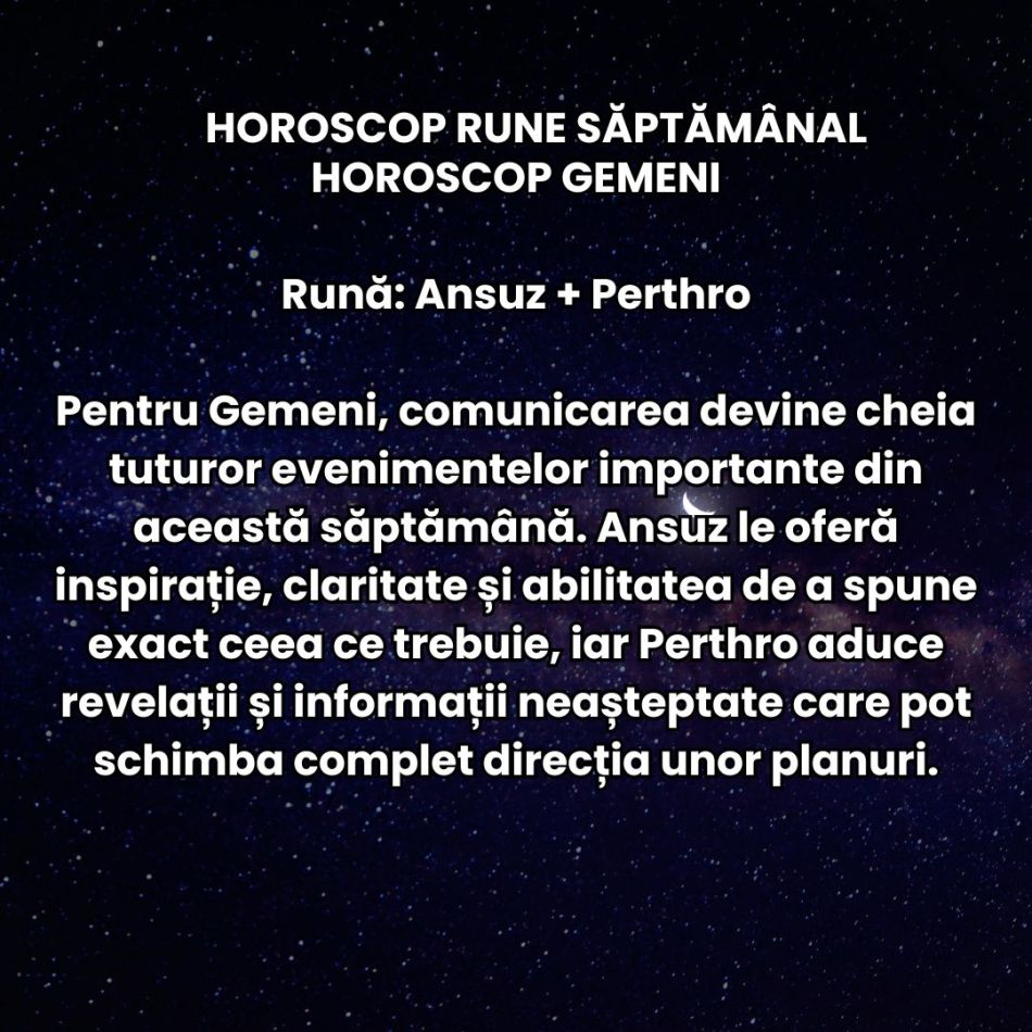 Horoscop Rune săptămâna 6-12 iulie 2026: Ne așteaptă planuri puse la încercare, teste și adevăruri dezgropate
