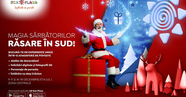 Întâlniri cu Moș Crăciun și ateliere de decorațiuni festive