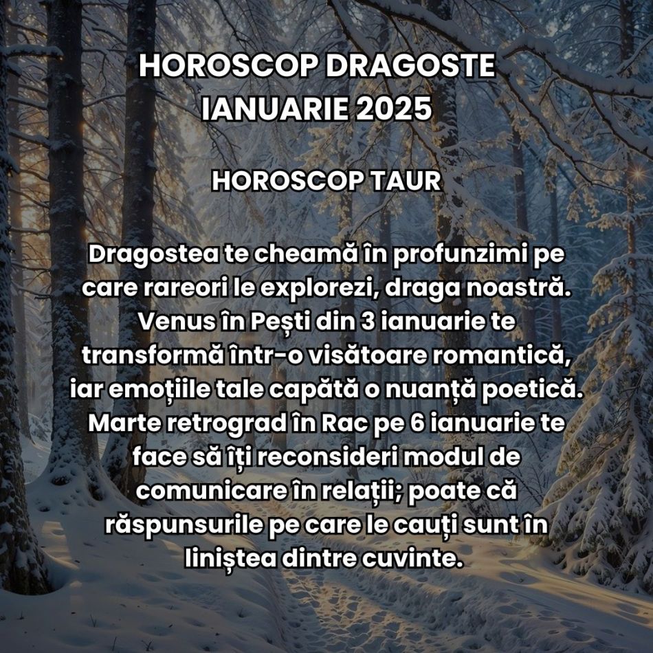Horoscop dragoste ianuarie 2025: Începem anul cu o lună de visare, vindecare și transformare profundă în tainele inimii