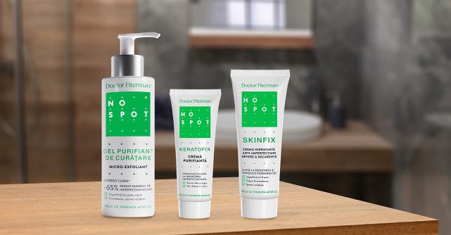 Pune punct acneei cu gama NO SPOT