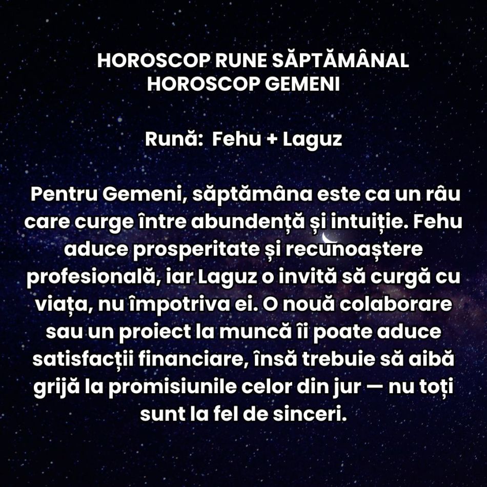 Horoscop Rune săptămâna 24-30 noiembrie 2025: E timpul marilor riscuri și al gesturilor îndrăznețe! Ezitarea va fi sancționată