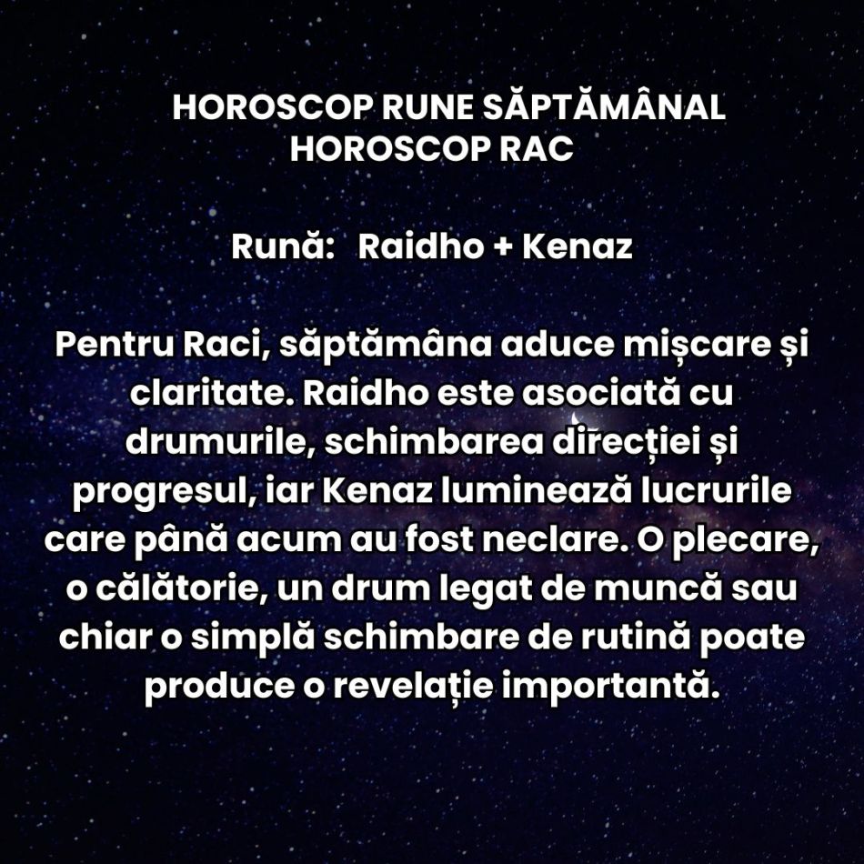 Horoscop Rune săptămâna 12-18 octombrie: Lucrurile încep să se miște! Concluziile sunt mulțumitoare pentru mai multe zodii
