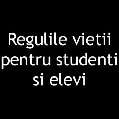Regulile pe care nu le veti invata la scoala