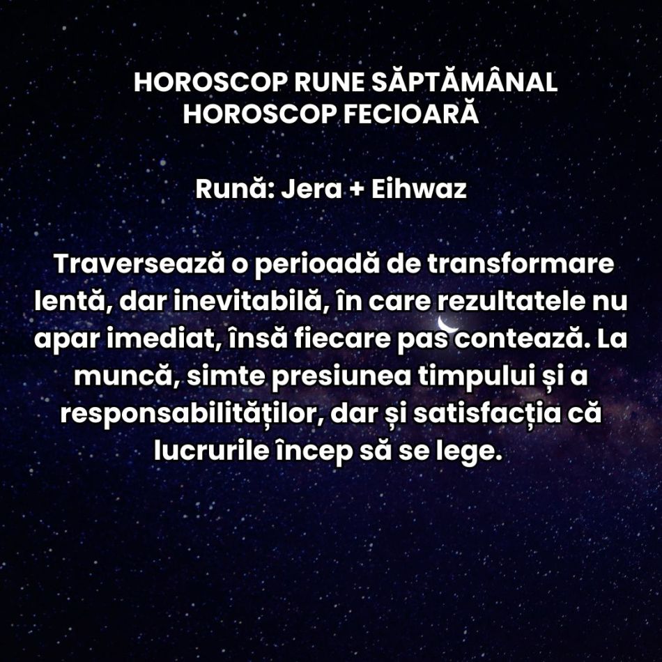 Horoscop Rune săptămâna 20-26 aprilie 2026: Nu mai acceptăm compromisuri ieftine. Ambiția și încăpățânarea colectivă cresc 