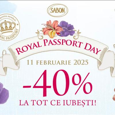 Pe 11 februarie te răsfeți cu 40% discount de Royal Passport Day! 