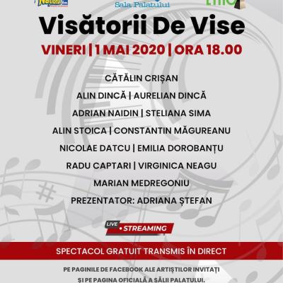 Concert gratuit marca Sala Palatului - live “Visătorii de vise”
