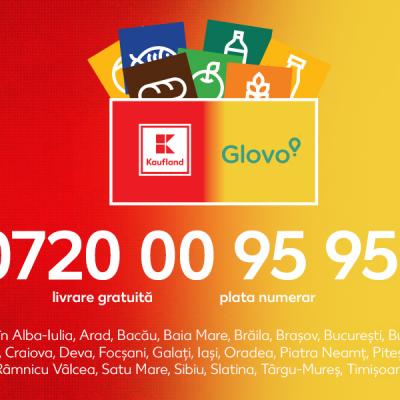 Kaufland ajunge la tine #acasă și extinde serviciul de livrare la domiciliu prin Glovo în 11 orașe noi