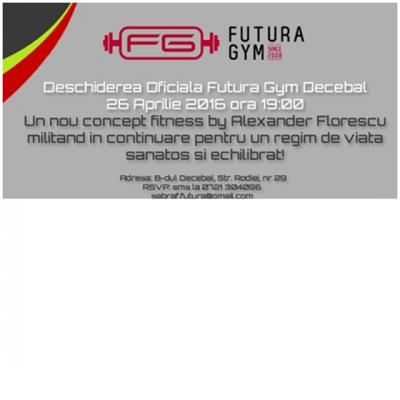 Deschiderea unui nou sediu Futura Gym in centrul capitalei