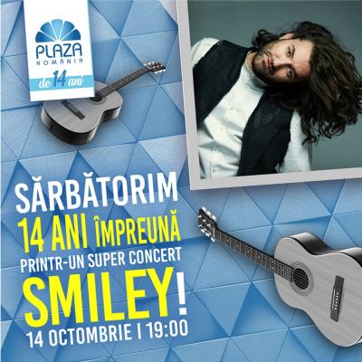 Super-concert Smiley la aniversarea a 14 ani de Plaza România 