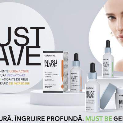 Noua gamă Gerovital Must Have reunește cele mai apreciate ingrediente cosmetice în șase produse pentru o îngrijire în profunzime