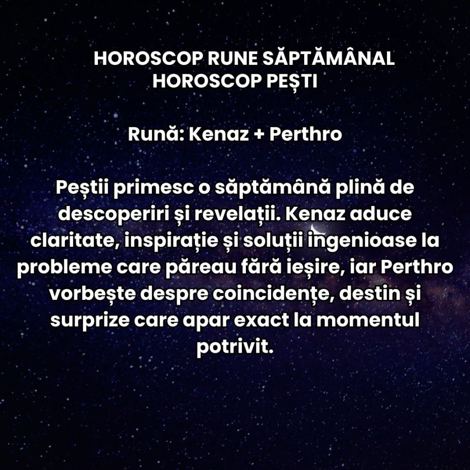 Horoscop Rune săptămâna 20-26 iulie 2026: Momentul de cotitură de la mijlocul verii a sosit! Ușile neașteptate se deschid!