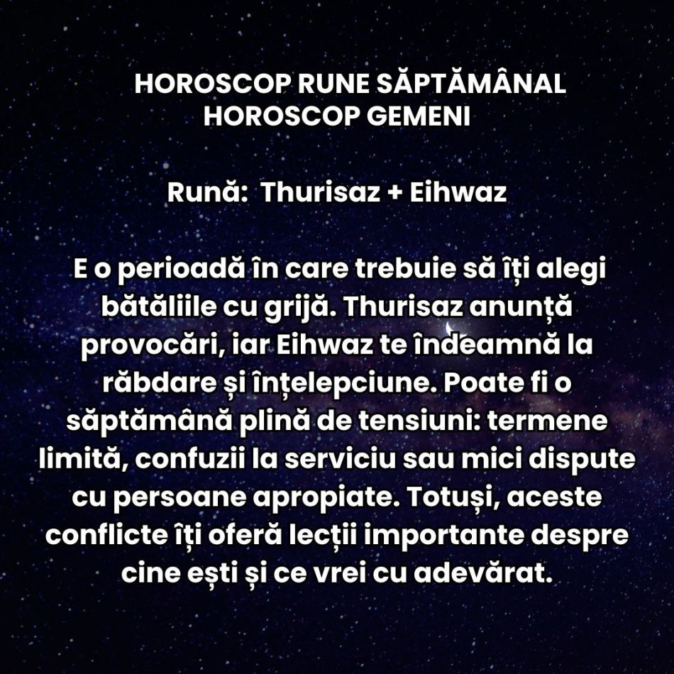 Horoscop Rune săptămâna 8-14 decembrie 2025: Emoțiile se simt intens și pendulăm între extreme sentimentale