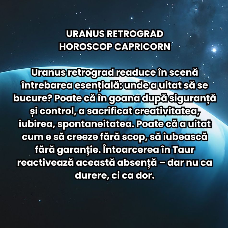 Uranus se întoarce pentru ultima dată în Taur! Realitatea noastră se prăbușește și primim mari revelații