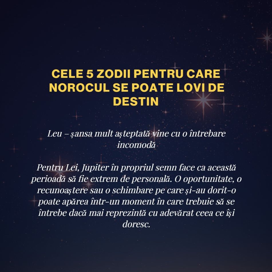 11 noiembrie: Ziua în care norocul se opune destinului. Jupiter în opoziție cu Nodul Nord pune 5 zodii în fața unei alegeri mari