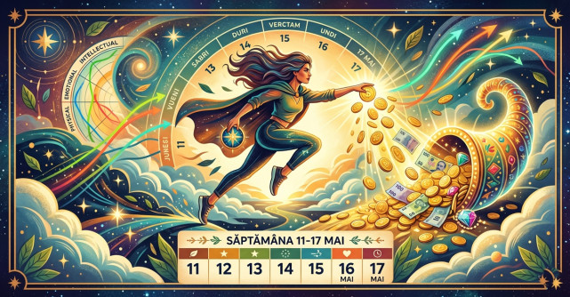 Bioritmul săptămânii 11-17 mai: O acțiune curajoasă și imediată poate aduce bani spre finalul săptămânii 