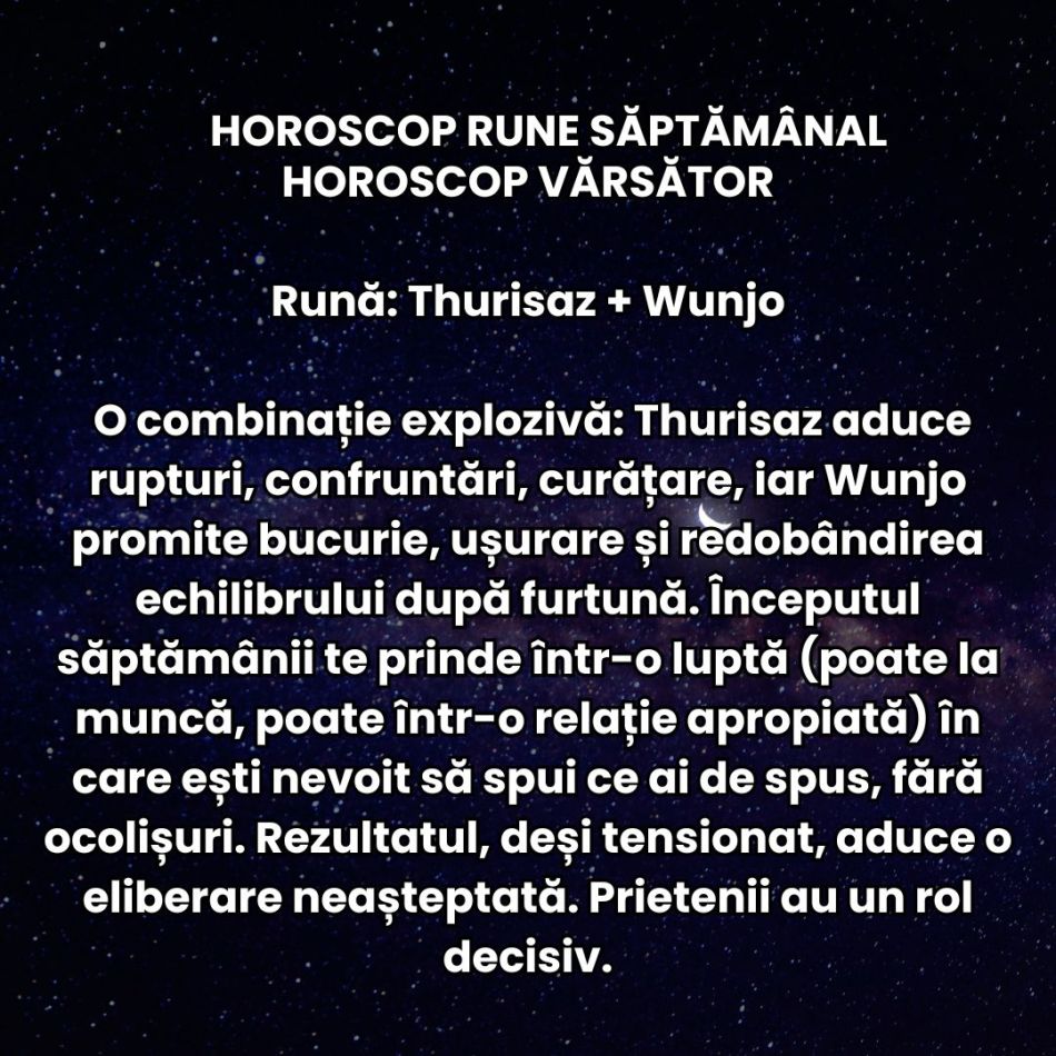 Horoscop Rune săptămâna 26 ian-1 feb 2026: Simțim că lucrurile nu mai pot continua la fel! Îndrăznim pe drumuri necunoscute
