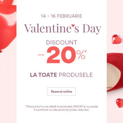 De Valentine’s Day, ai 20% discount la toate produsele, în magazinele CCC!