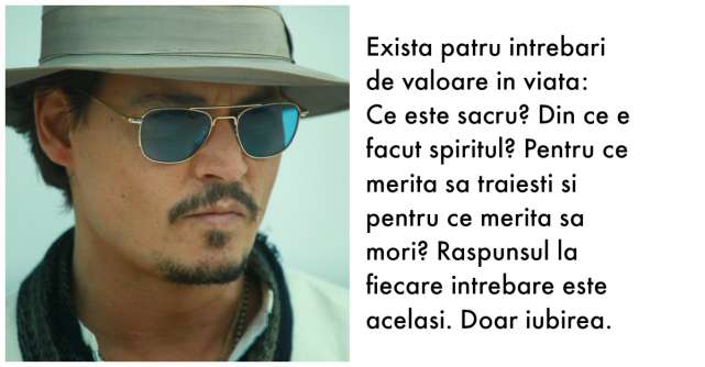 Johnny Depp: Citate care vor schimba modul in care vezi viata