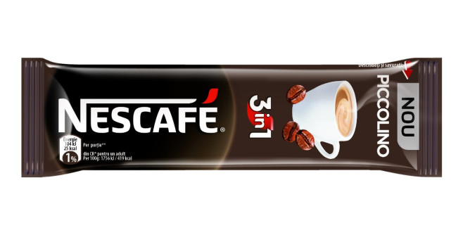 Mai putin inseamna acum mai mult: NESCAFE inoveaza categoria 3in1 cu NESCAFE 3in1 PICCOLINO, prima cafea 3in1 scurta