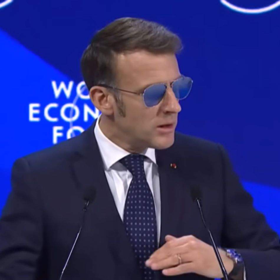 Cătălin Botezatu deslușește misterul ochelarilor de soare ai lui Macron la Davos